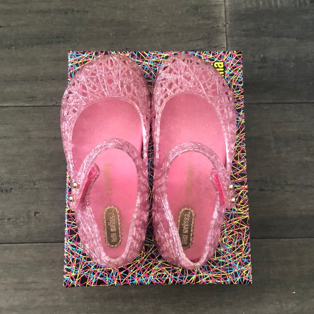 Mini Melissa pink jelly sandals size 9